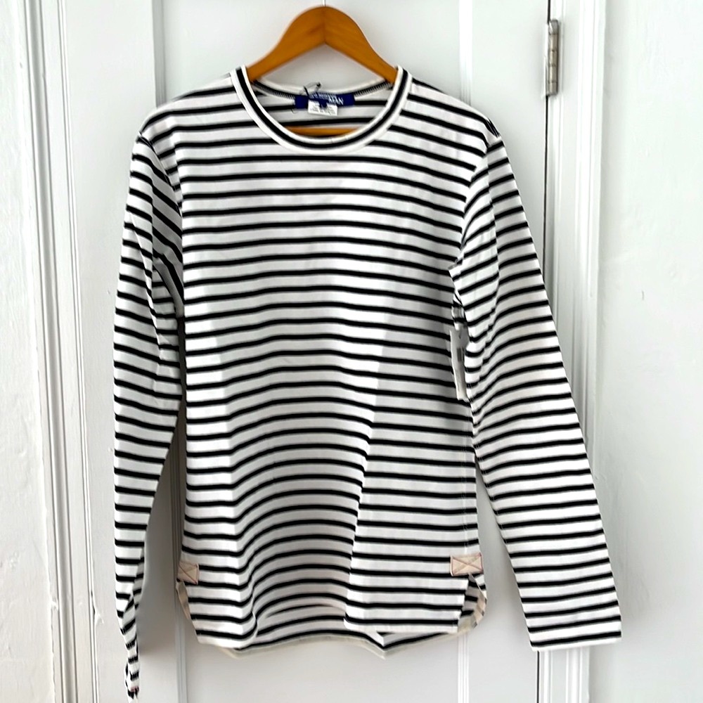 Comme des Garcons black/white sailor shirt L 100% cotton. New with tags.